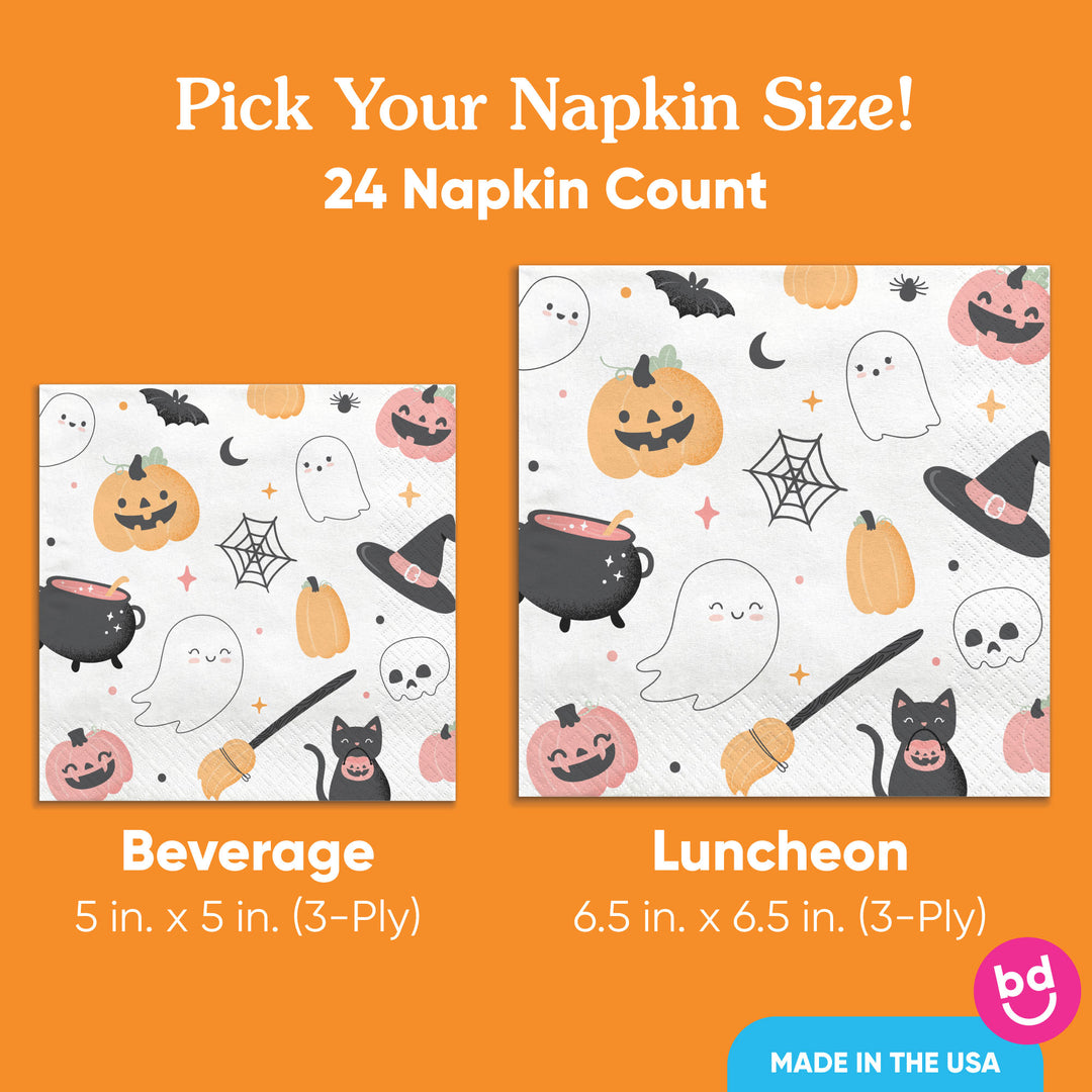 Napkins - Pastel Halloween - 24 Ct