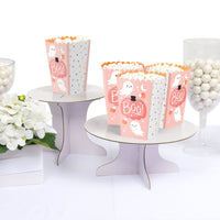 Pastel Halloween - Pink Pumpkin Party Favor Popcorn Treat Boxes - Set of 12