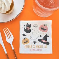 Custom Text Napkins - Pastel Halloween - 24 Ct