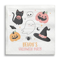 Custom Text Napkins - Pastel Halloween - 24 Ct