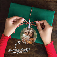 Custom Photo Tree Ornaments - 12 Ct