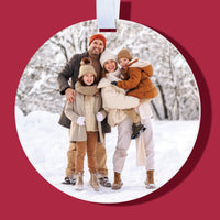 Custom Photo Tree Ornaments - 12 Ct