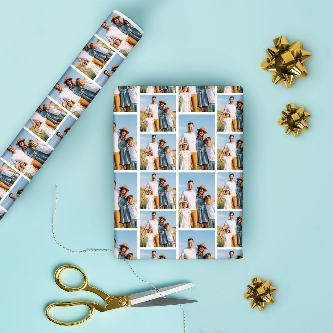 Custom Photo Wrapping Paper - Collage