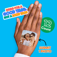 Custom Photo Temporary Tattoos - 12 Ct