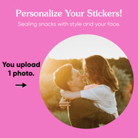 Custom Photo Stickers & Clear Cookie Bags