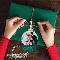 Custom Photo Snow Globe Tree Ornaments - 12 Ct