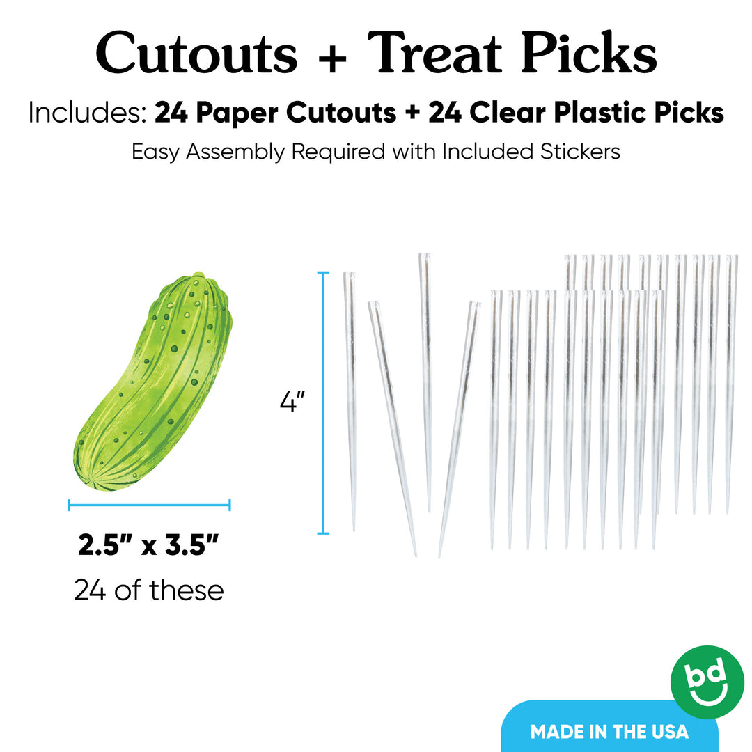 Pickle Treat Picks - 24 Ct
