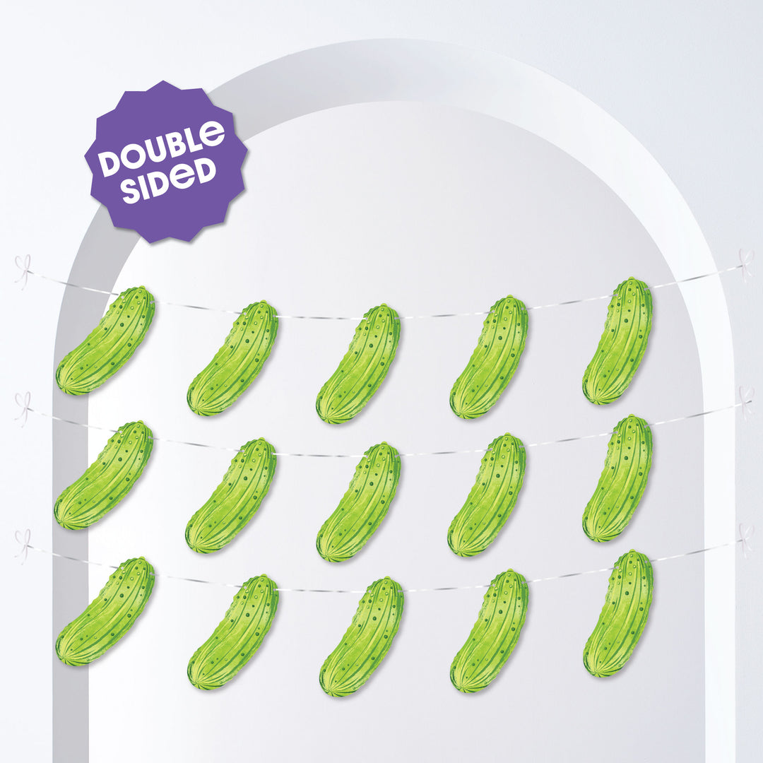 Pickle Garland Banner - 15 Pc