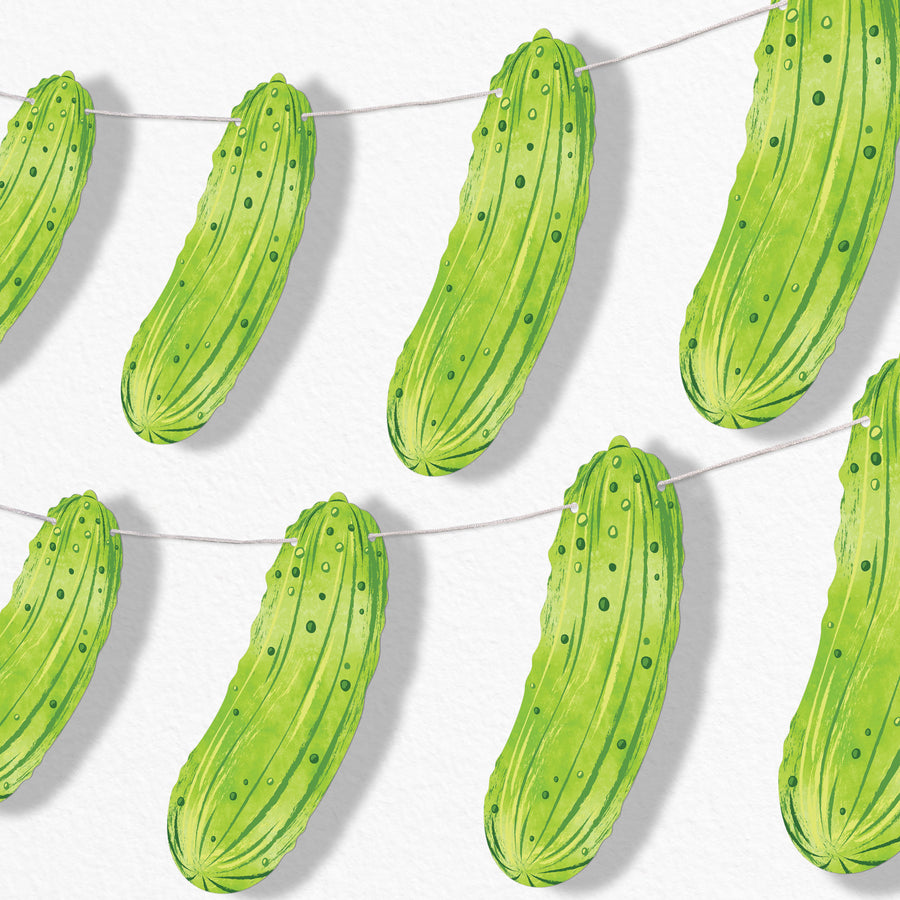 Pickle Garland Banner - 15 Pc