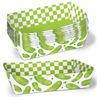 Pickle Paper Food Trays - 12 Ct