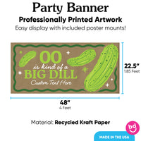 Custom Text Pickle Kraft Banner