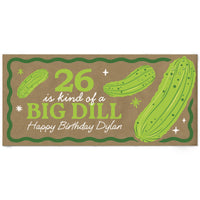 Custom Text Pickle Kraft Banner