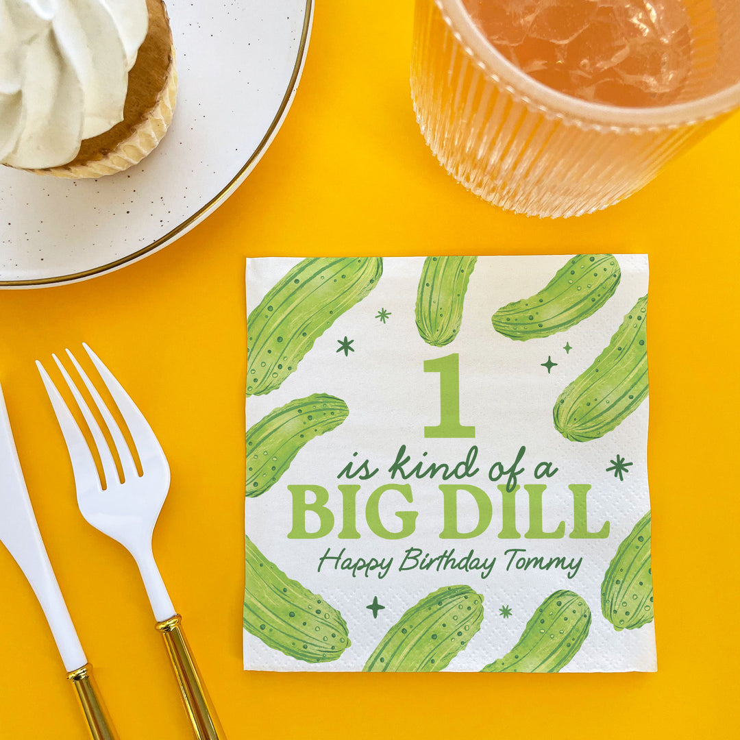 Custom Text Napkins - Pickle