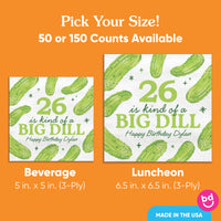 Custom Text Napkins - Pickle