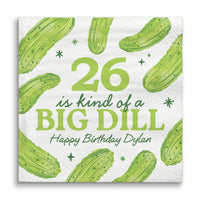 Custom Text Napkins - Pickle