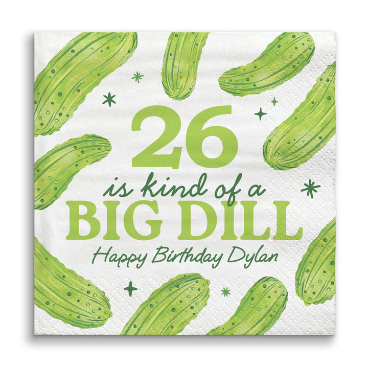 Custom Text Napkins - Pickle