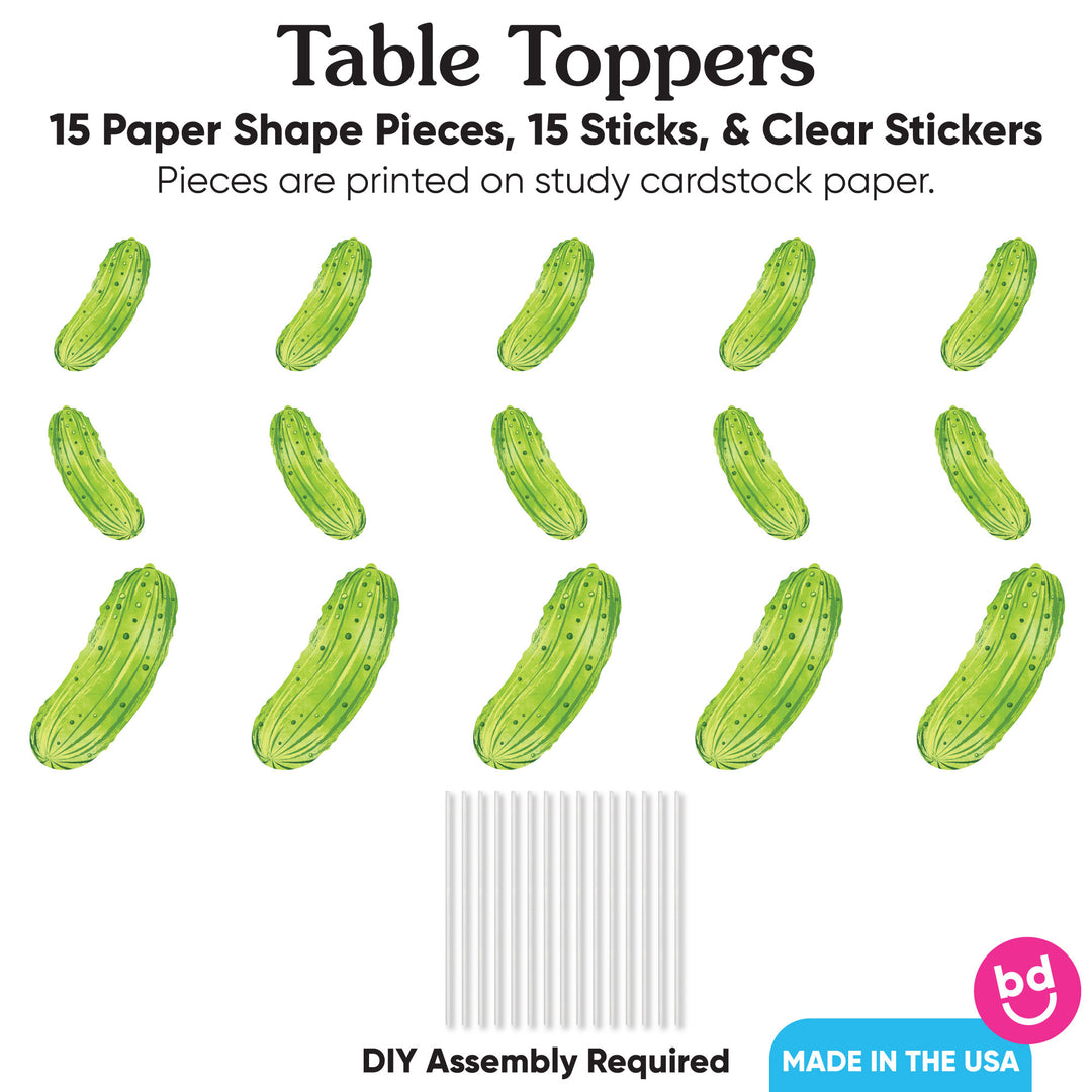 Pickle Table Toppers - 15 Ct