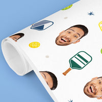 Custom Face Wrapping Paper - Pickleball