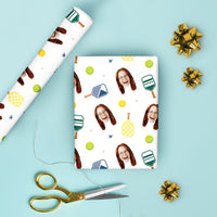 Custom Face Wrapping Paper - Pickleball