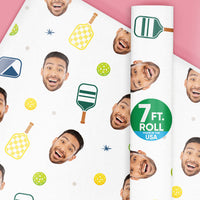 Custom Face Wrapping Paper - Pickleball
