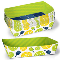 Pickleball Party Paper Food Trays - 12 Ct