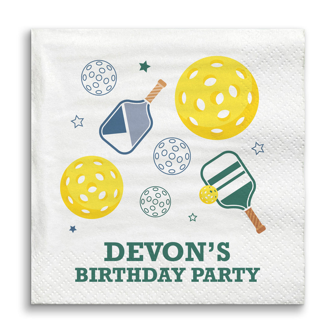 Custom Text Napkins - Pickleball