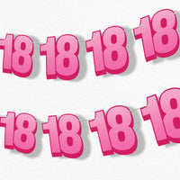 18th birthday party garland banner