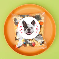 Custom Face Stickers & Clear Cookie Bags - Pink & Red Hearts