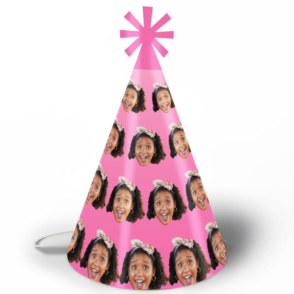 Custom Fun Face Cone Hat - 8 Ct