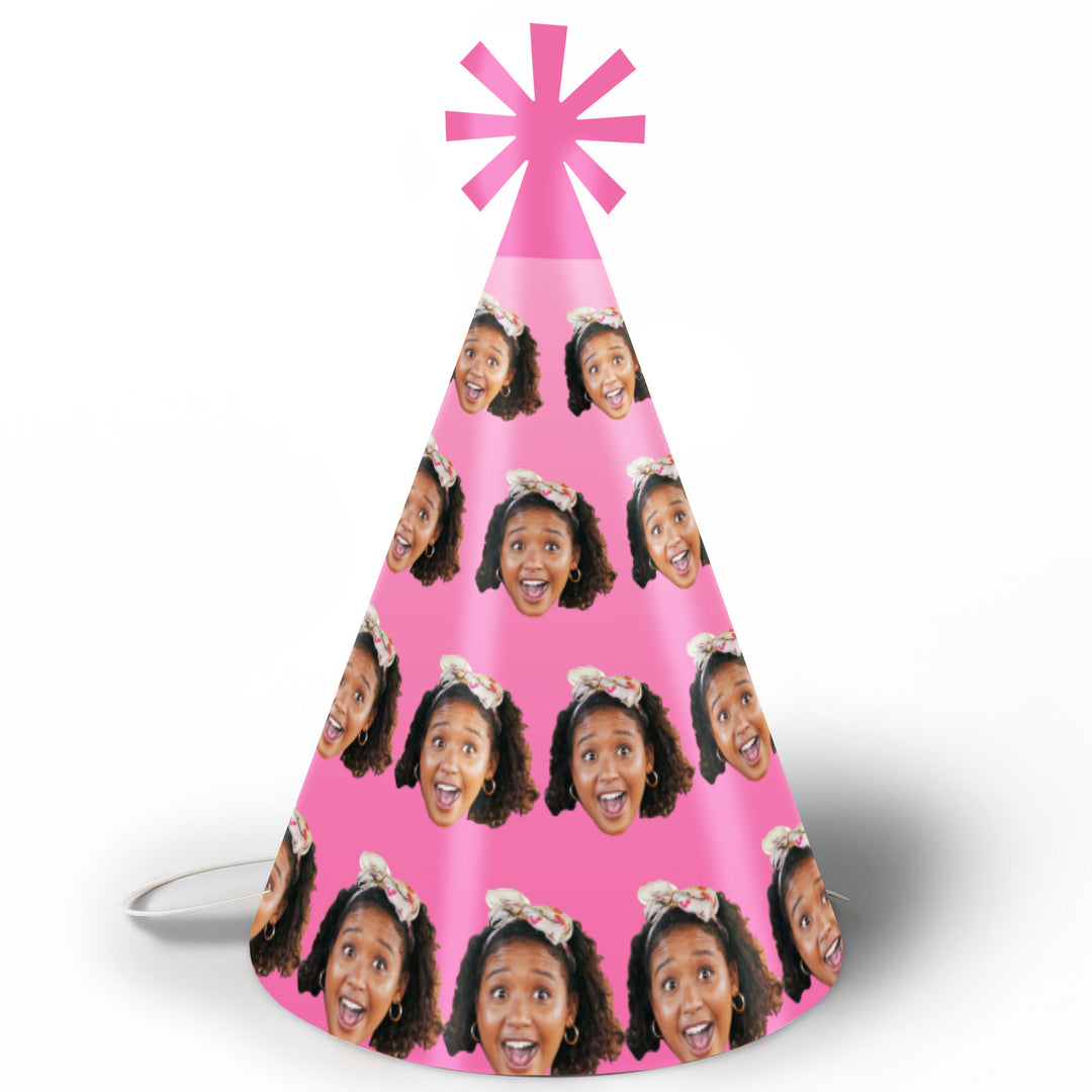 Custom Fun Face Cone Hat - 8 Ct