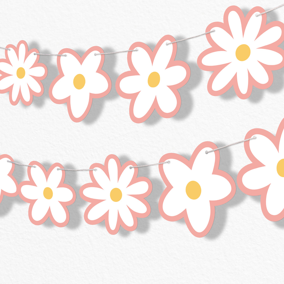 Daisy Garland Banner - 15 Pc