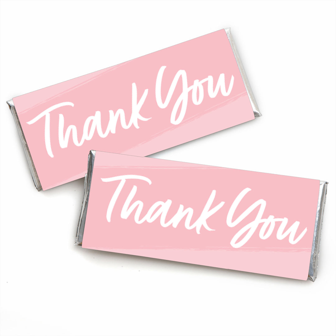 Champagne Elegantly Simple - Candy Bar Wrapper Guest Party Favors - Set of 24