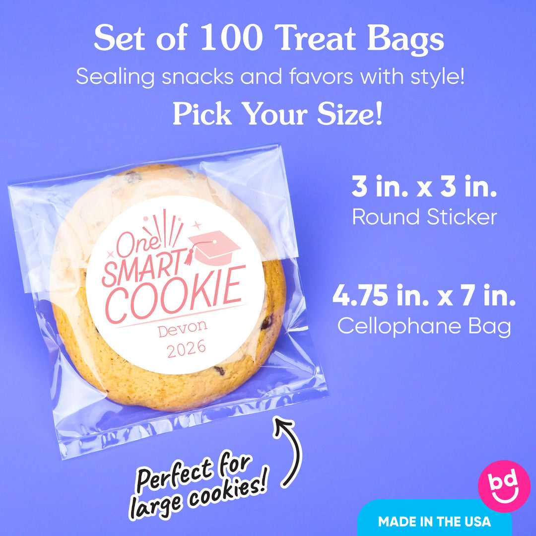 100-count Pink cookie bags and seals