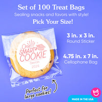 100-count Pink cookie bags and seals
