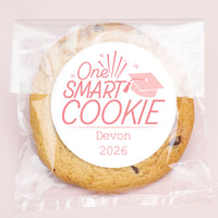 Pink personalized graduation clear cookie bags 100ct