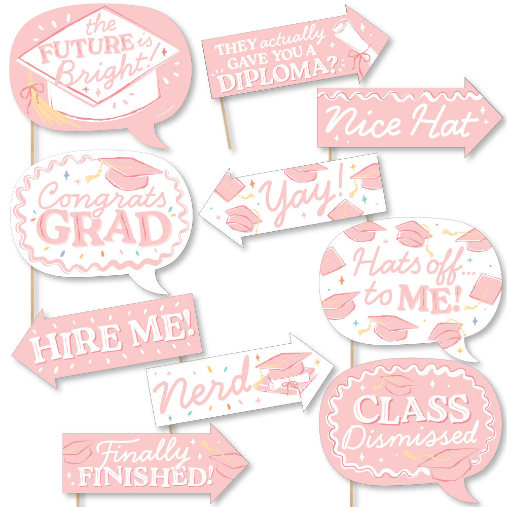 Pastel Grad - Funny Photo Props - 10 Ct