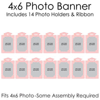 Set of 14 pastel graduation photo banner pieces