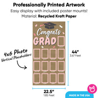 Pink Grad Kraft Photo Banner