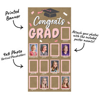 Pink Grad Kraft Photo Banner