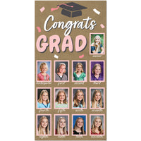Pink Grad Kraft Photo Banner