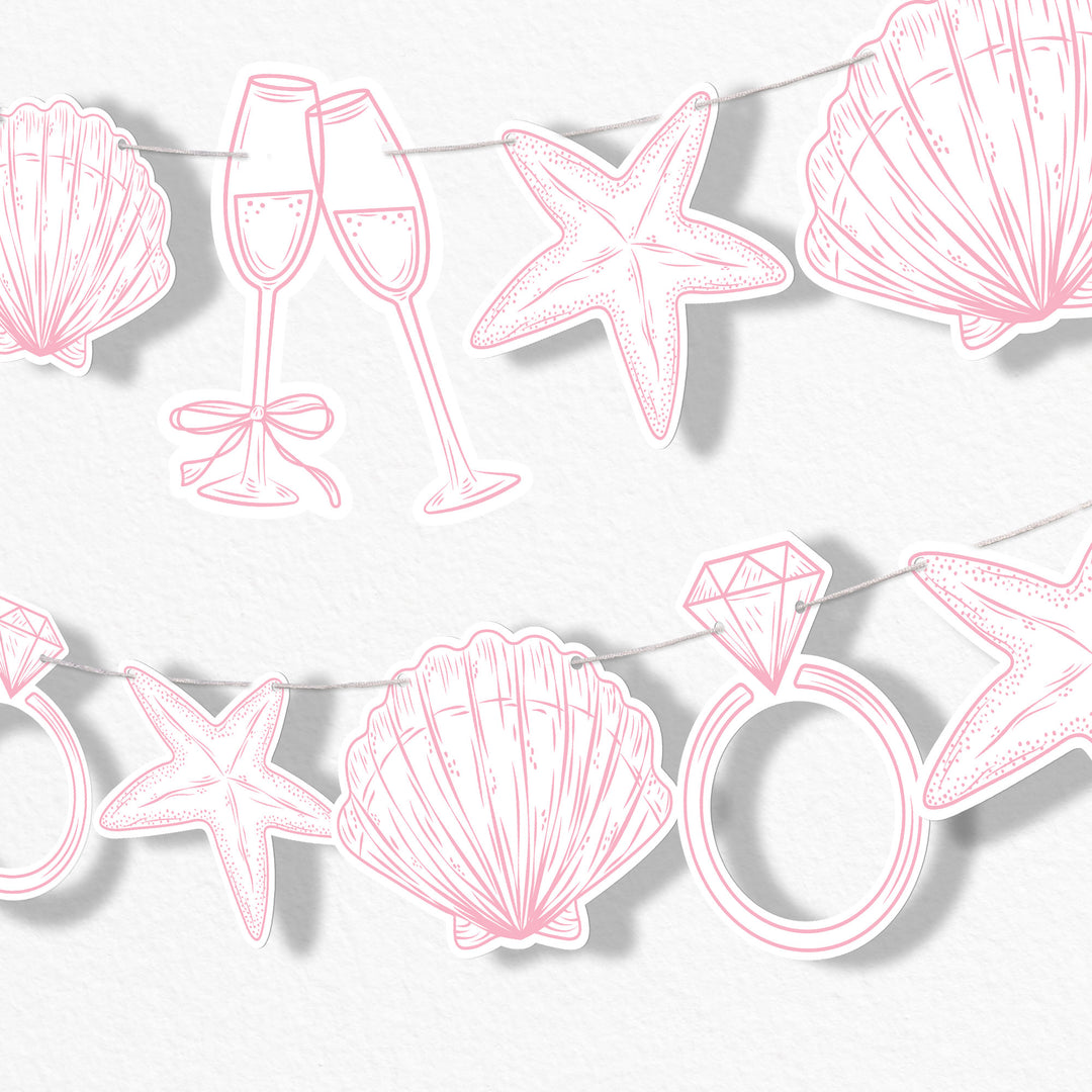 Last Toast on the Coast Garland Banner - 15 Pc