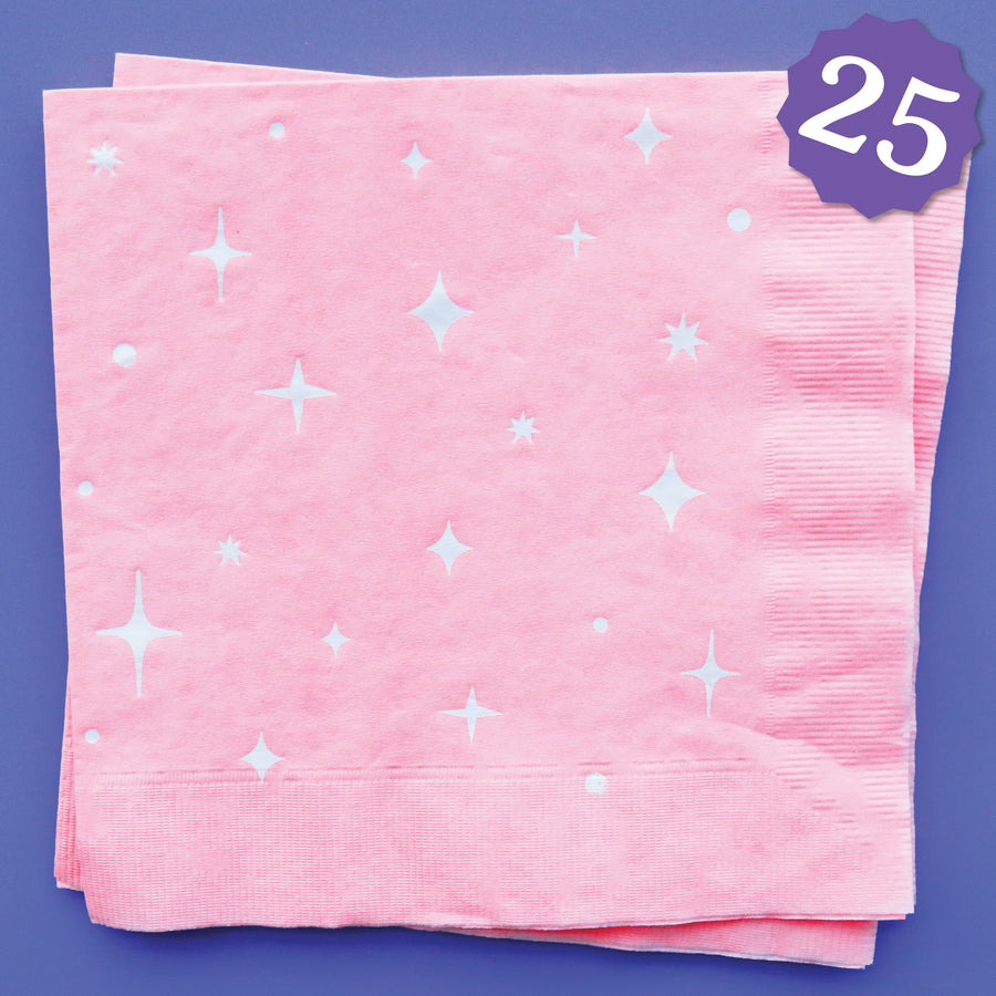 Big Dot of Happiness Pink Luncheon Napkins, Birthday Party Tableware, Bachelorette Party Decorations, Baby Shower Décor, 6.5 x 6.5 Folded Napkin, 3-Ply, 25 ct