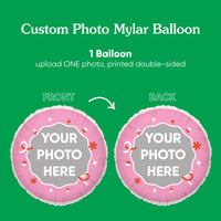 Personalized Photo Pink Balloon – Double Sided – 1 Ct