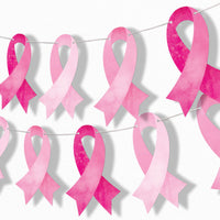 Breast Cancer Awareness Garland Banner - 15 Pc