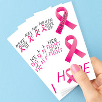 Breast Cancer Awareness Temporary Tattoos  -  60 Ct