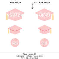 Pastel Grad - Table Toppers - 15 Ct