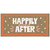Pink and orange bridal kraft banner main image