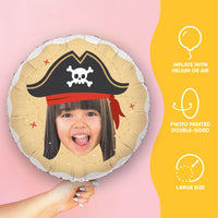 Custom Face Balloon - Pirate - Double Sided - 1 Ct