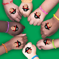 Custom Pirate Temporary Tattoos - 12 Ct