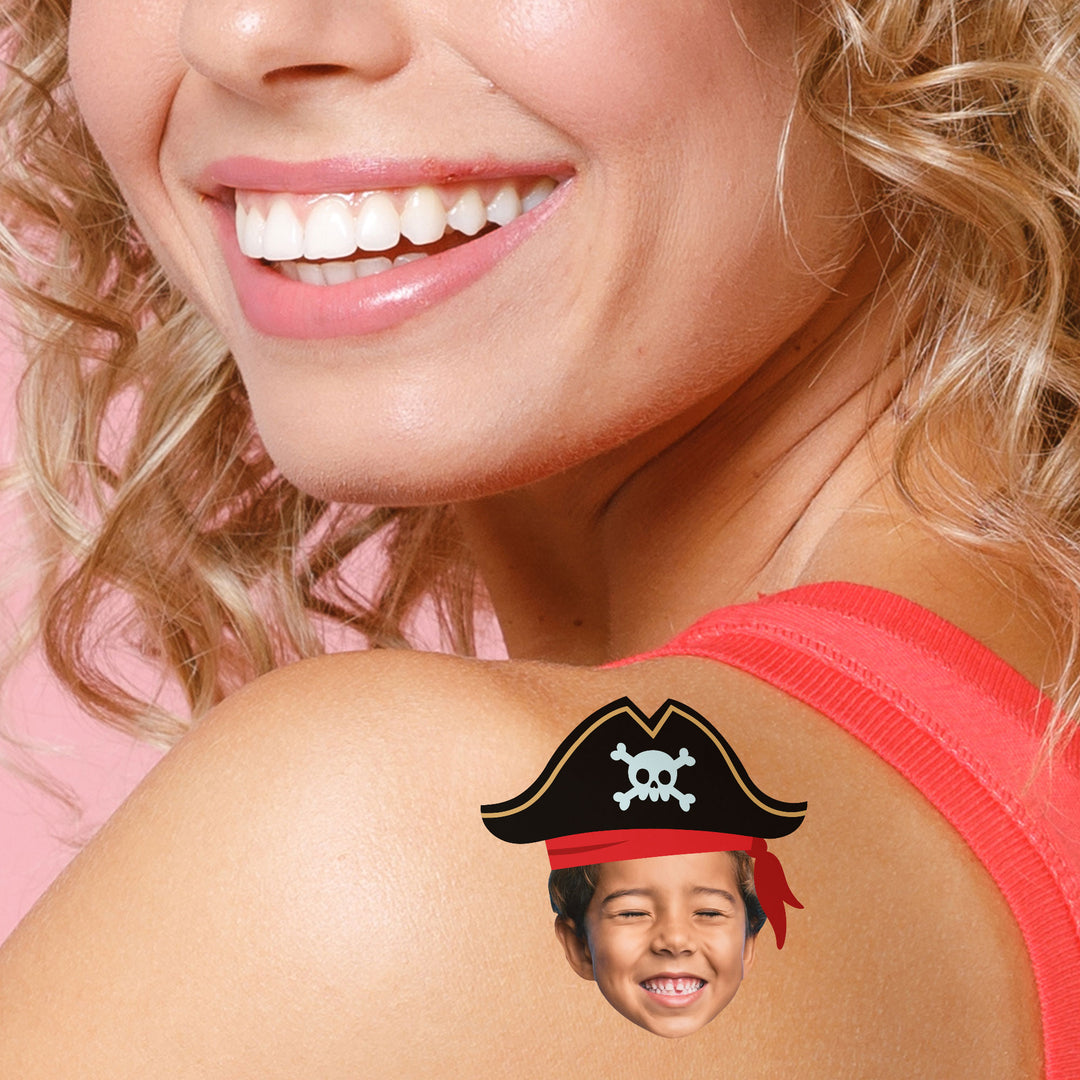 Custom Pirate Temporary Tattoos - 12 Ct